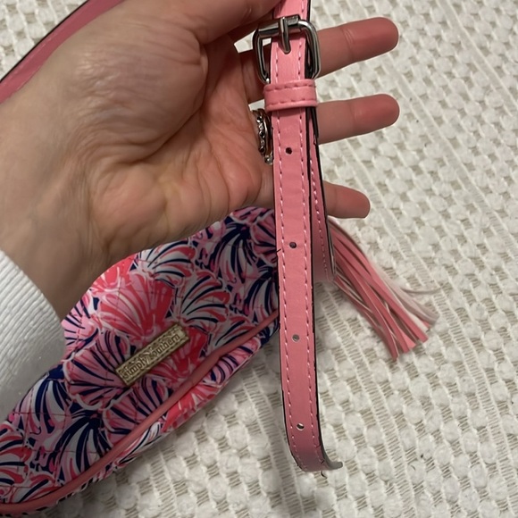 NWT Simply Southern Scallop Chaincross Pink and Blue Women's Crossbody Bag - Picture 13 of 15